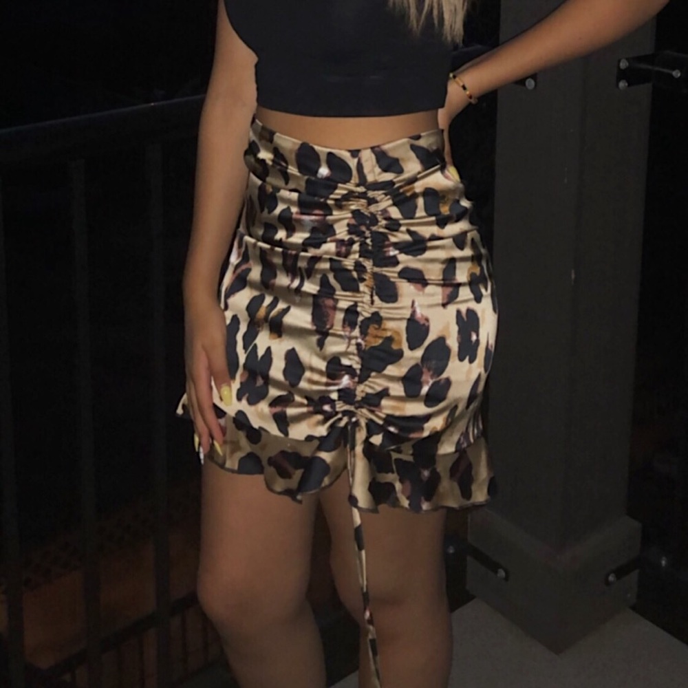 Leopard Print Skirt